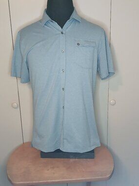 Devereux Proper Threads Blue Medium Short Sleeve Shirt (0866A)